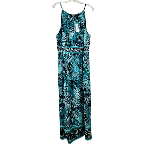 Roz & Ali Dresses & Skirts - New dressbarn Roz and Ali Halter Long Maxi Dress 18 W Stretch Summer Easter